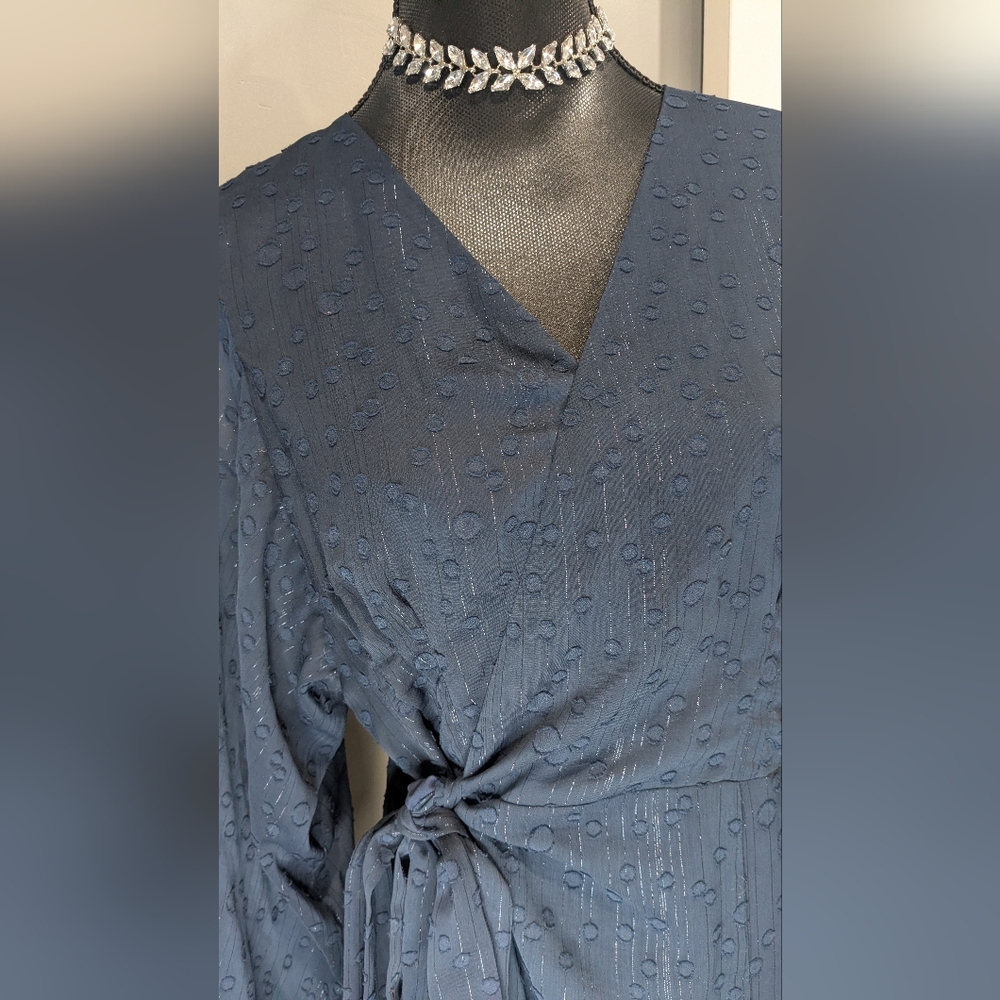 Hutch Swiss Dot Wrap Dress - Picture 4 of 7